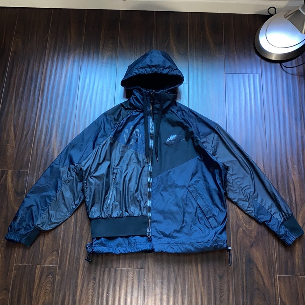 Nike X Sacai Edition Black / Navy NRG Ni-02 Hooded Anorak Jacket - Picture 6 of 17